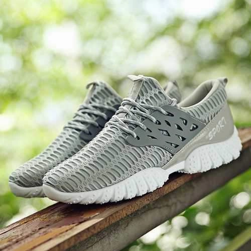 Running Stability Shoes Men Athletic Sneakers Lace Up Breathable Running  Walking  Sport Shoes