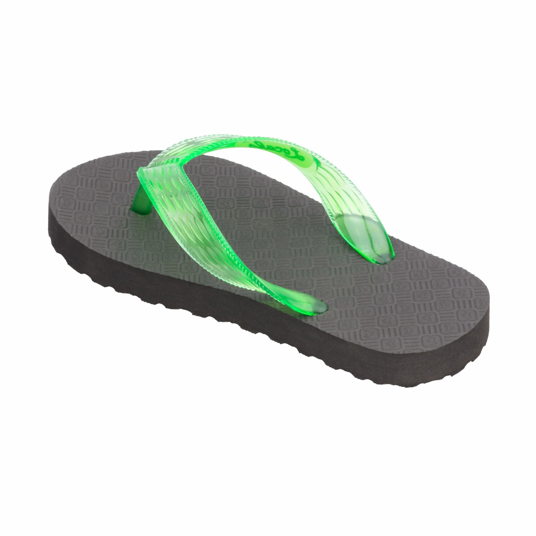 Kids Original Translucent Green Strap Slippah Mesh Ballet Slippers