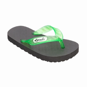 Kids Original Translucent Green Strap Slippah Vera Snoopy Slippers