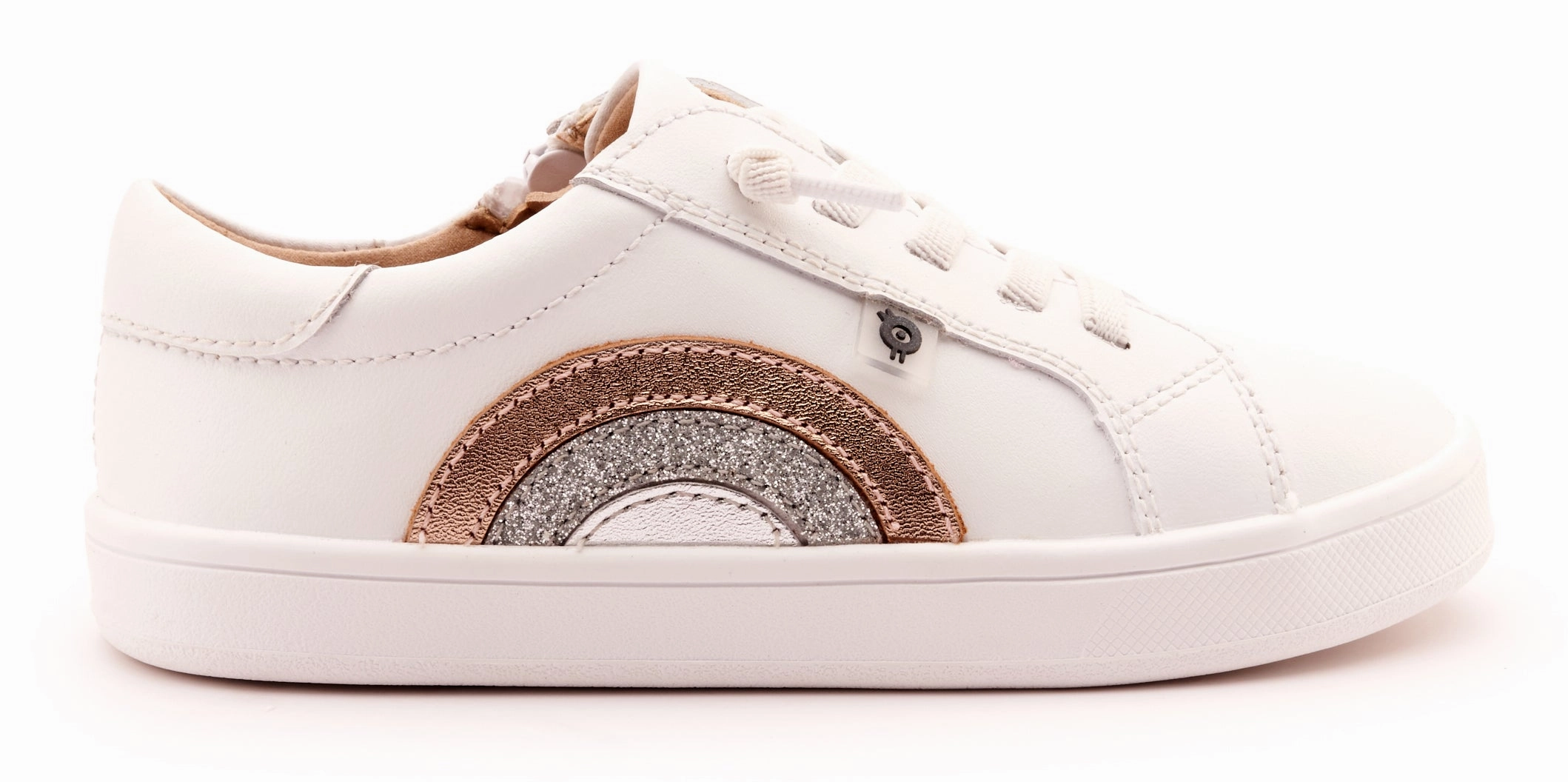 Old Soles Girl's 1010 Girl's Rainbow Jumpa Casual Shoes - Snow / Copper Best Low All Casual Shoes