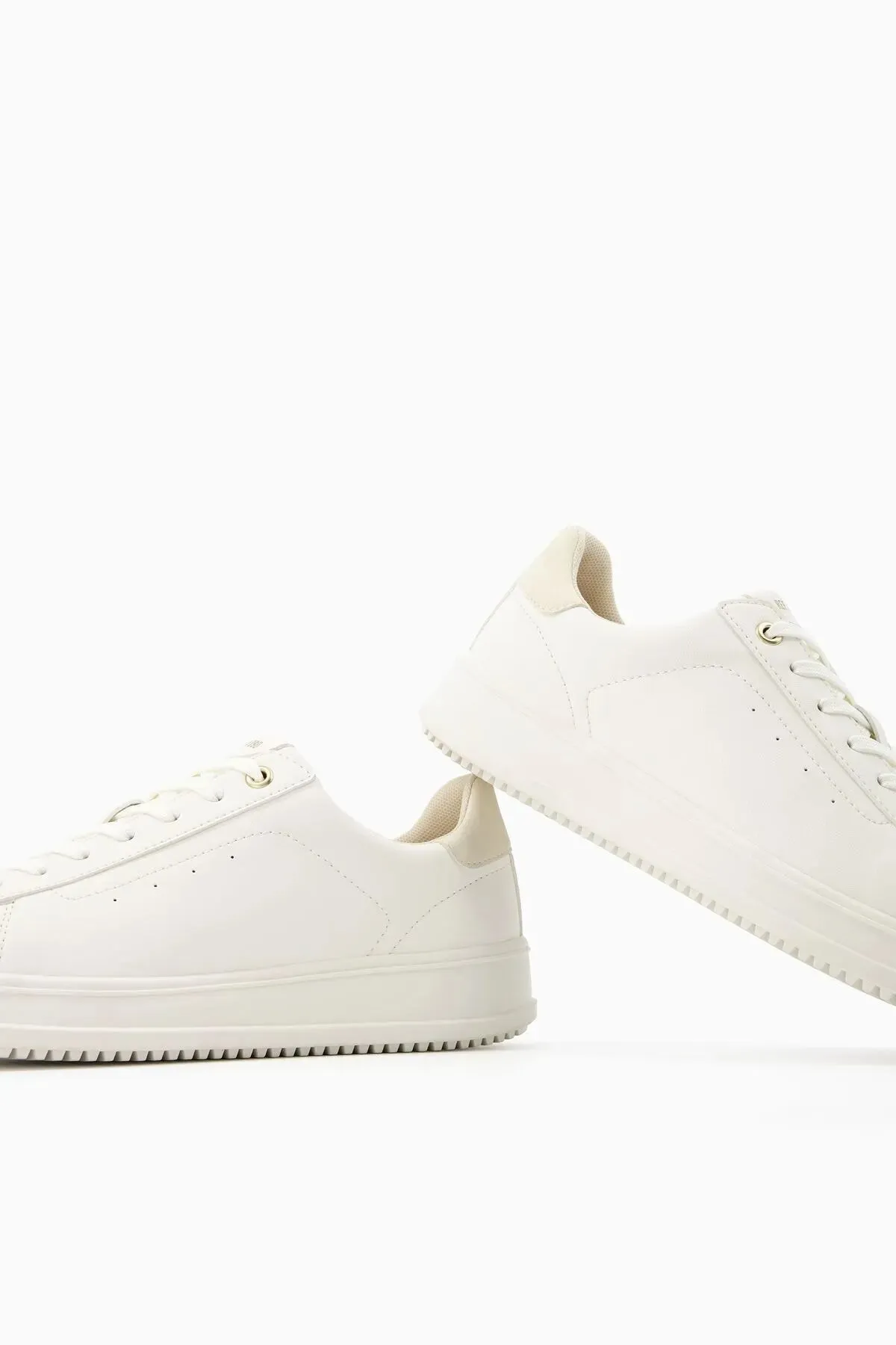 Bershka Women's Contrast Sneakers Good Running Sneakers For Plantar Fasciitis