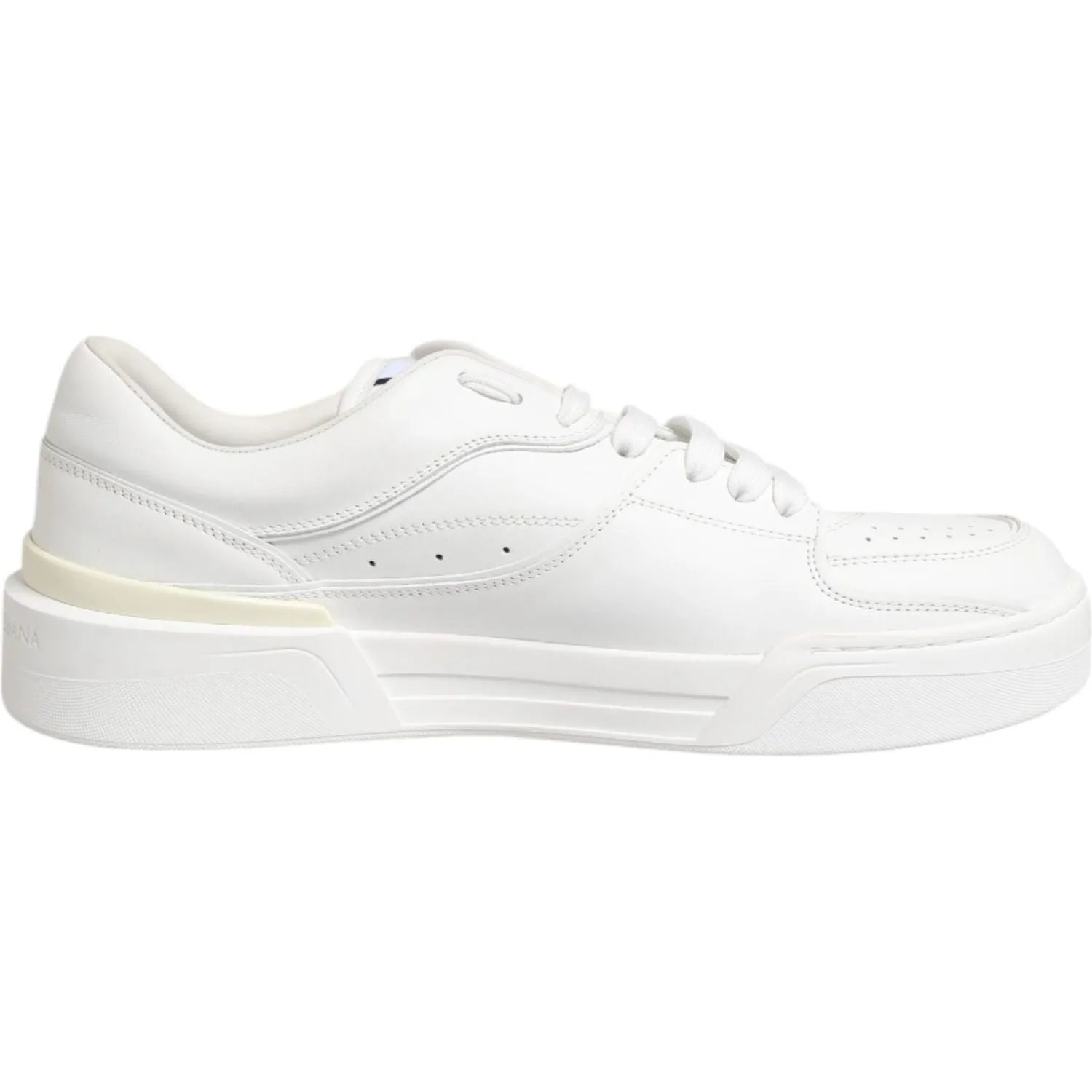 Dolce & Gabbana White Miami Leather Low Top Sneakers Shoes Sneakers North Face