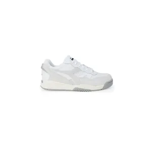 Diadora White Artificial Leather Athletic Sneakers Crocodilely Casual Shoe