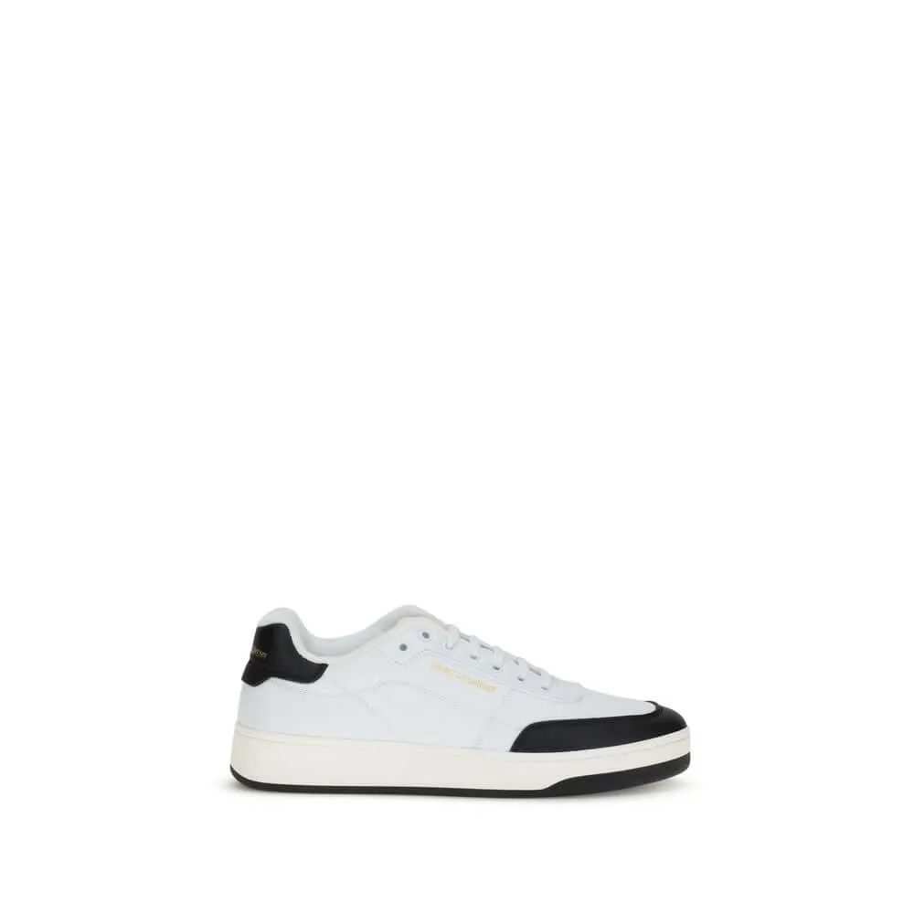 Flat Shoes Trending Saint Laurent White Calf Leather Bos Taurus Low Top Sneakers
