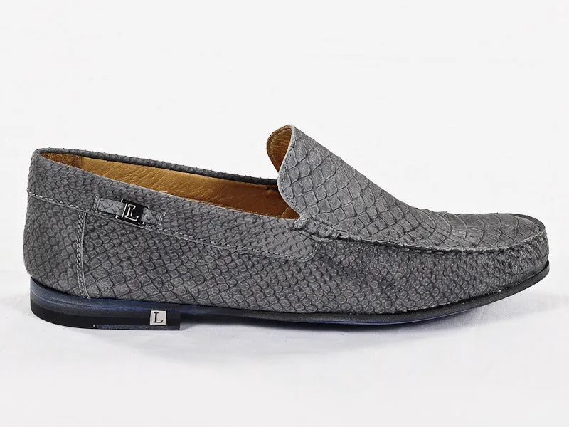 Lug Sole Penny Loafers 2318 Loriblu Shoes / Gray