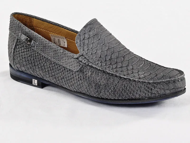 2318 Loriblu Shoes / Gray Formal Shoes Loafers