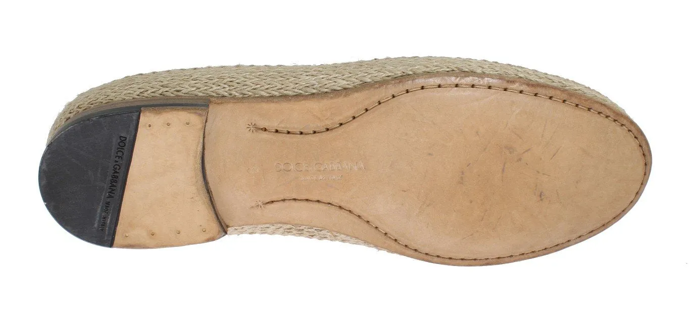 Brown Leather Beige Loafer Shoes Slip-on Loafers Casual