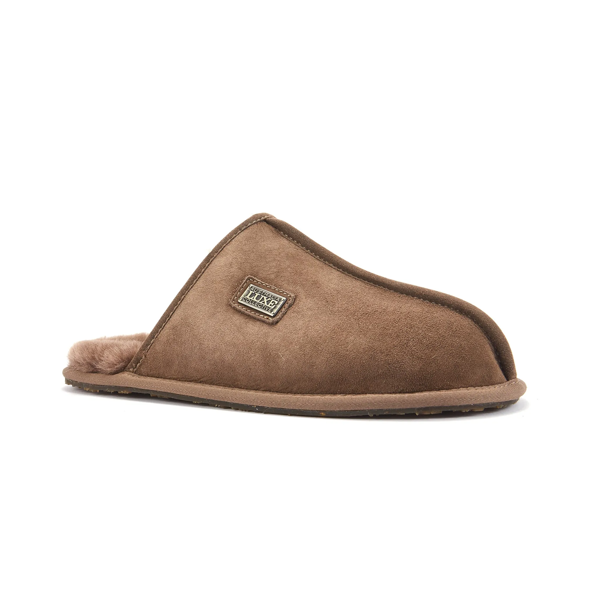Felt Slippers MENS CLOSED MULE CLAY