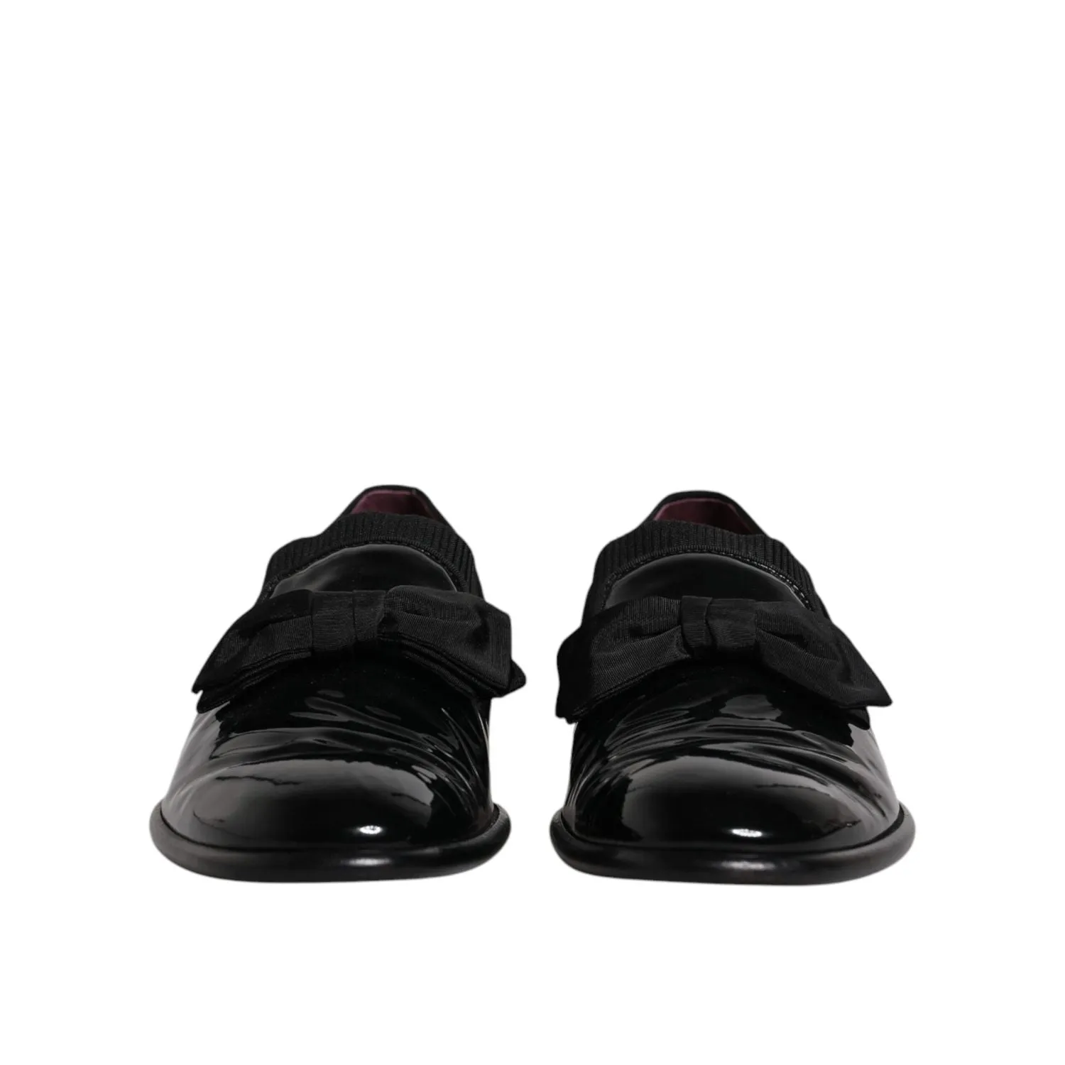 Celebrities In Loafers Dolce & Gabbana Black Leather Loafers Men Formal Dress Shoes