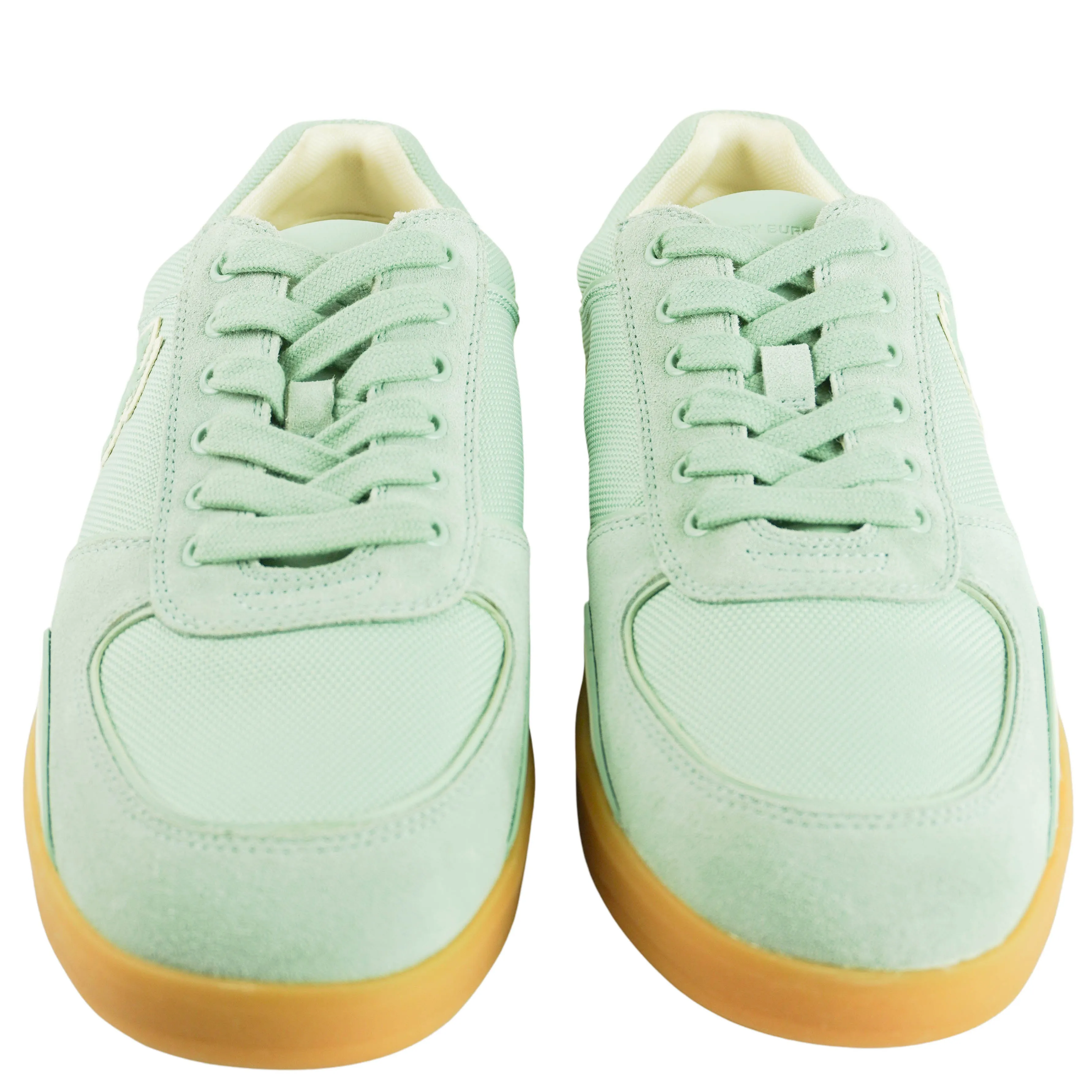 Tory Burch Clover Court Sneakers in Aqua Mint Flat Dance Shoes Suede Sole