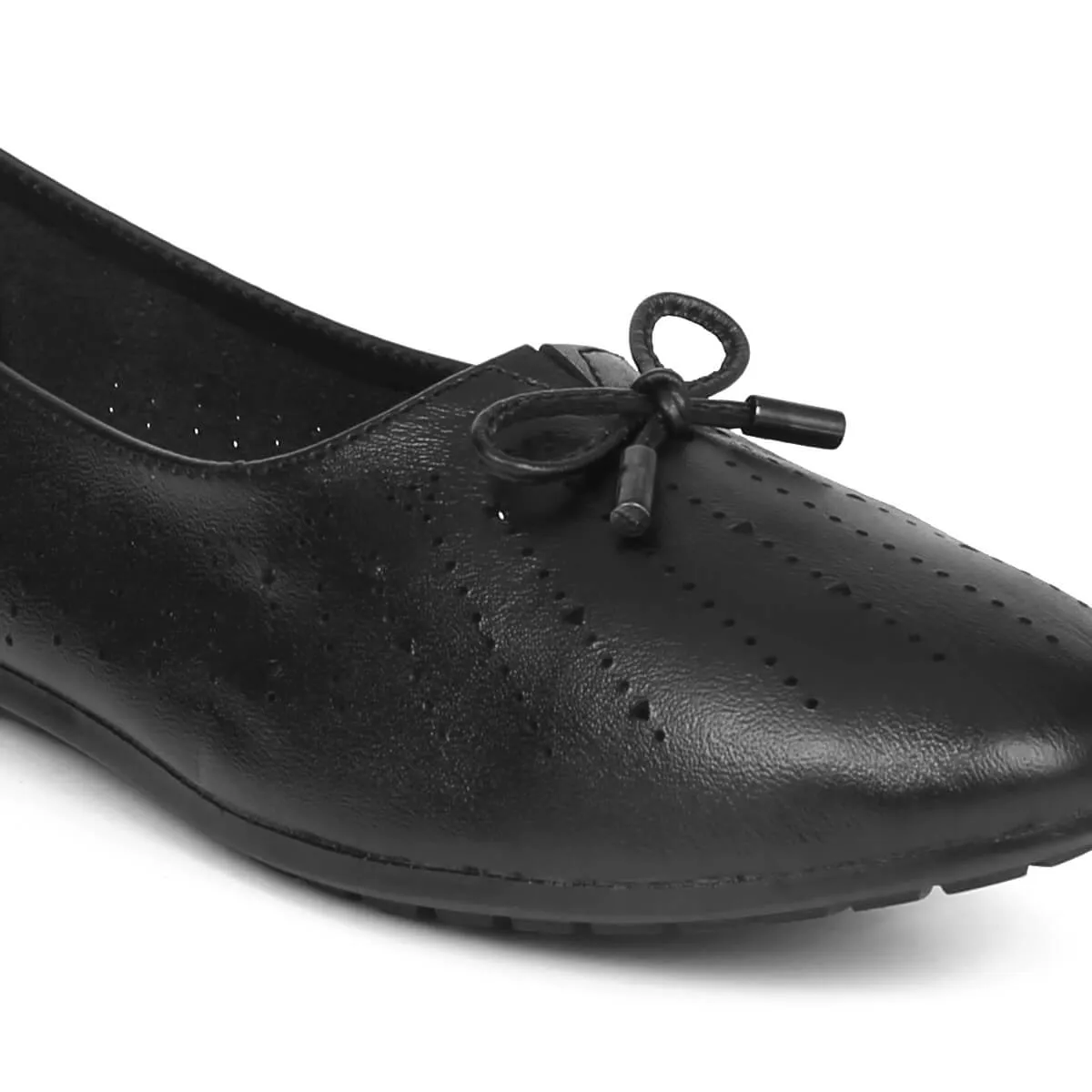 Elegant Laser Cut Flat Belly Shoes for Women FRANCO Flat Shoes With A Strap Acr