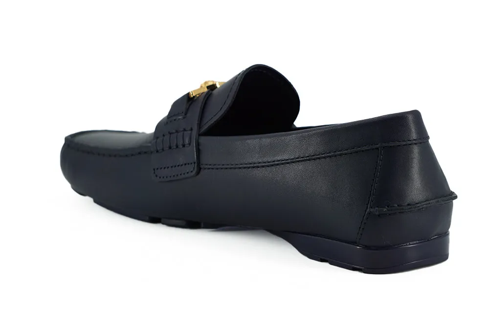Moccasins Vs Loafers Elegant Navy Blue Calf Leather Loafers
