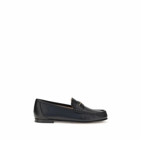 Chlo Black Calf Leather Bos Taurus Slip-On Loafers Loafers Doc Marten