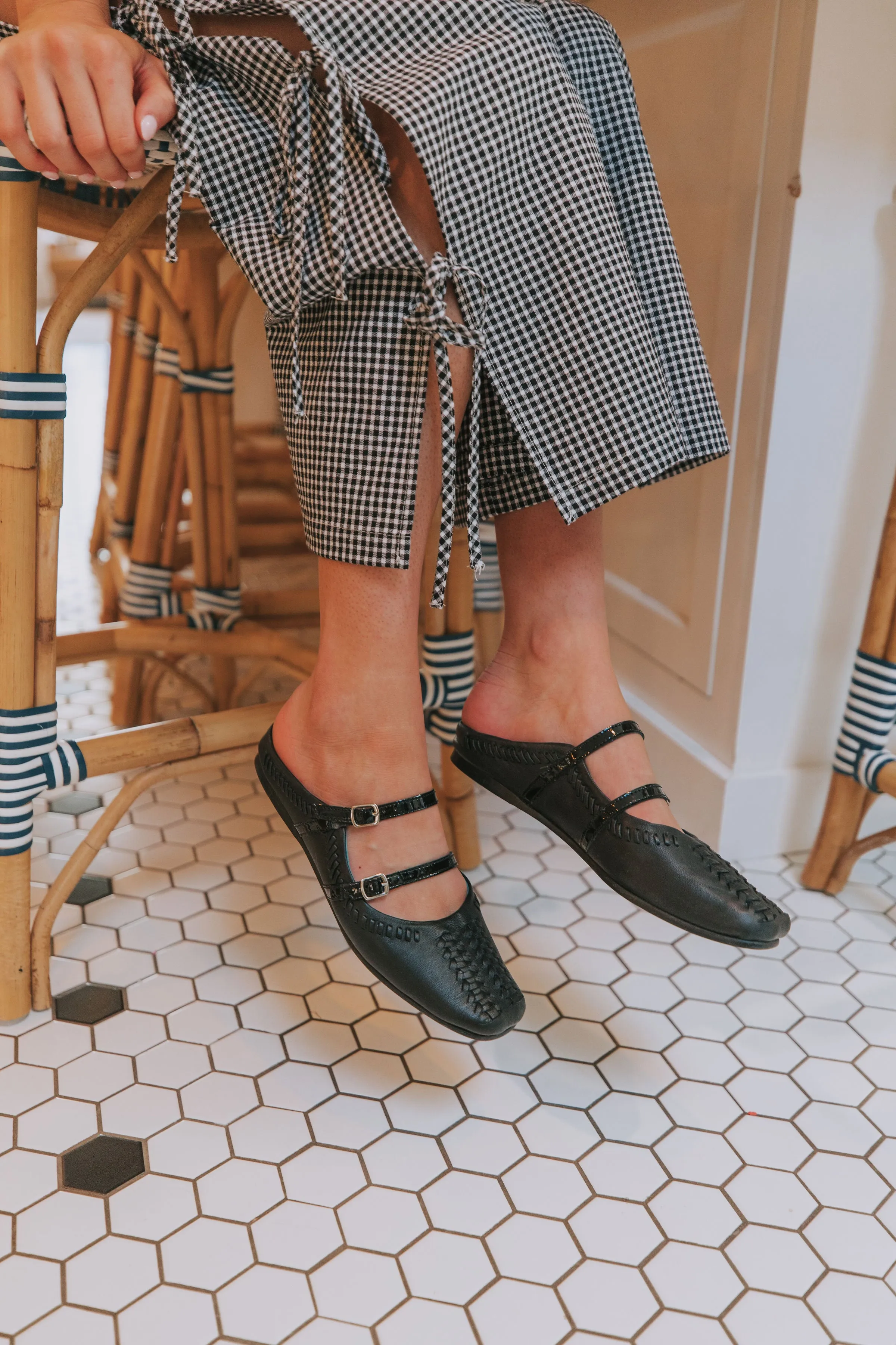 FREE PEOPLE - Diana Double Strap Flat Shoe Bakery Flats