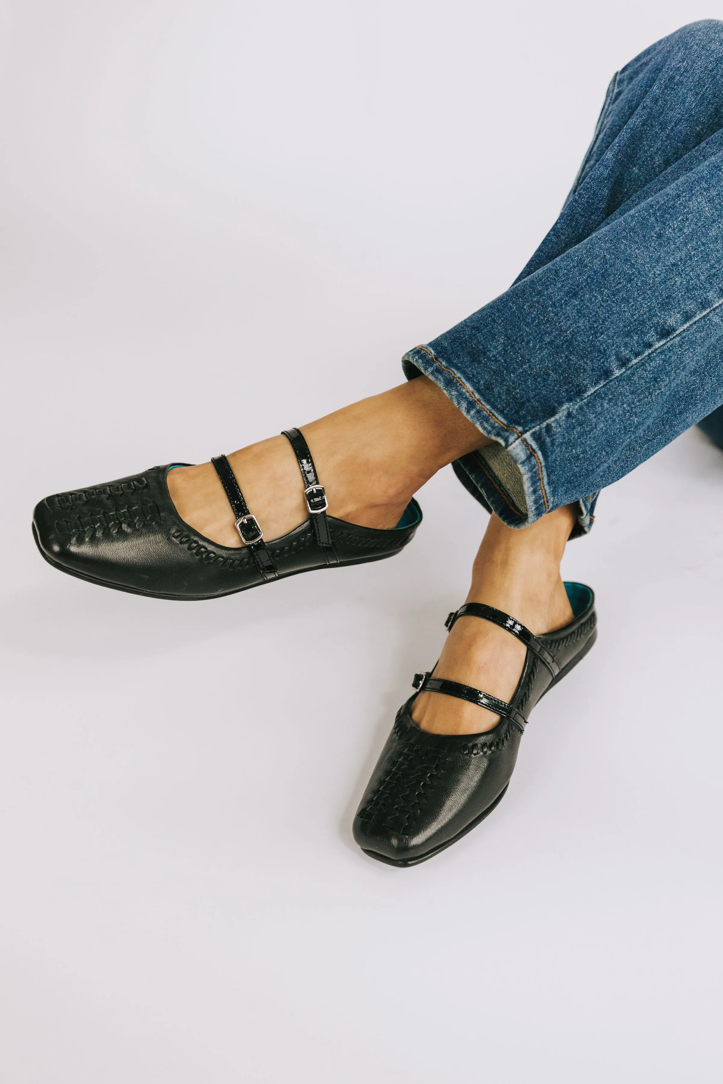FREE PEOPLE - Diana Double Strap Flat Solanz Shoes Flats