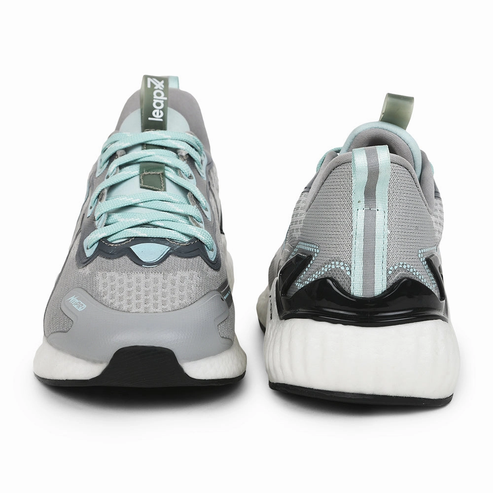 Running Shoes Outlet Near Me Leap7x By Liberty Men TORNADO-1 Grey Sports Lacing Shoes