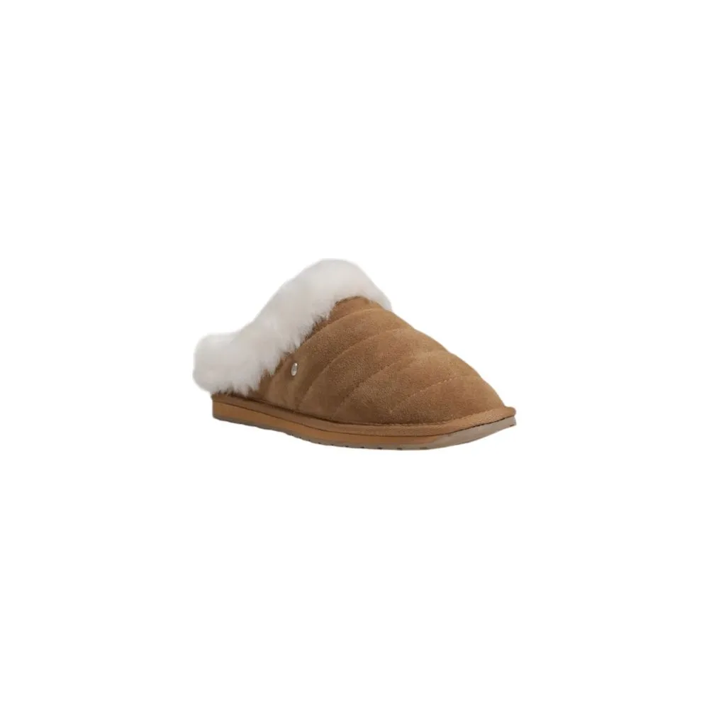Kadee Slide EMU Australia Brown Suede Leather Slippers