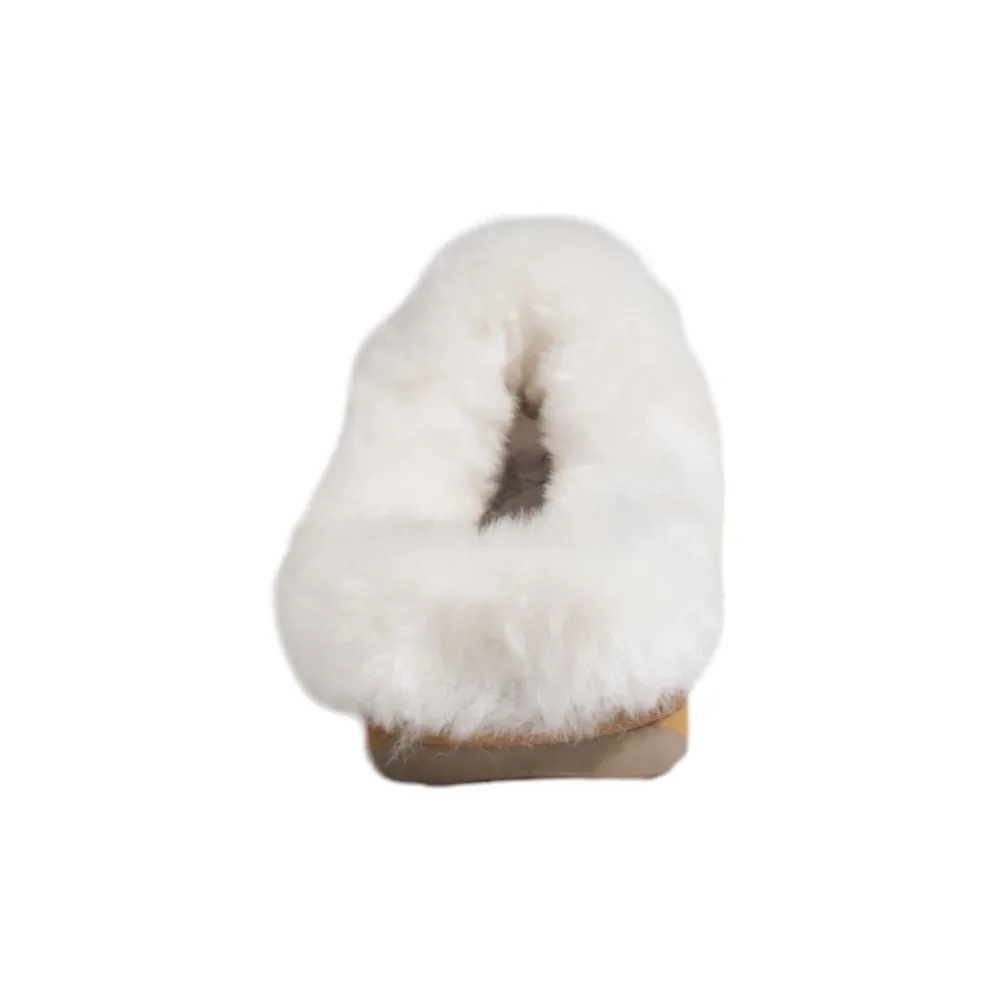 EMU Australia Brown Suede Leather Slippers Packable Slippers