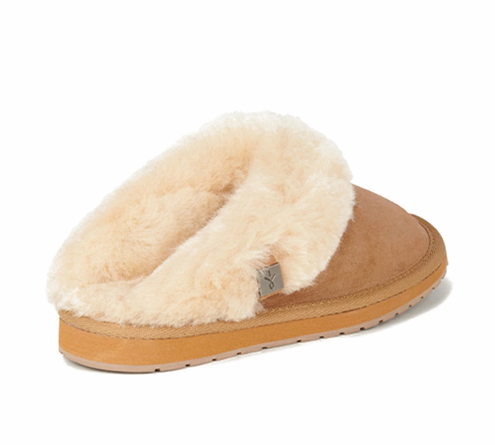 EMU UGG Slippers Australian Made Sheepskin Wool Scuff Platinum Eden Boo Slippers