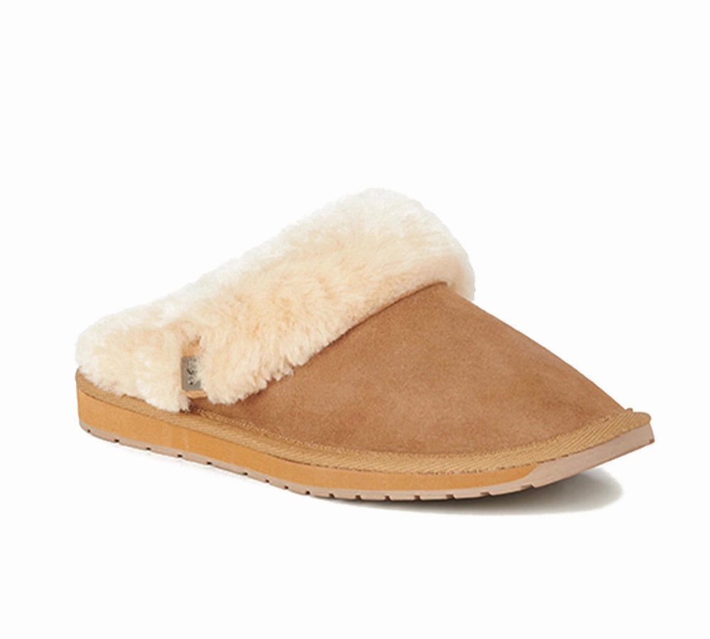 Playboy Slippers EMU UGG Slippers Australian Made Sheepskin Wool Scuff Platinum Eden