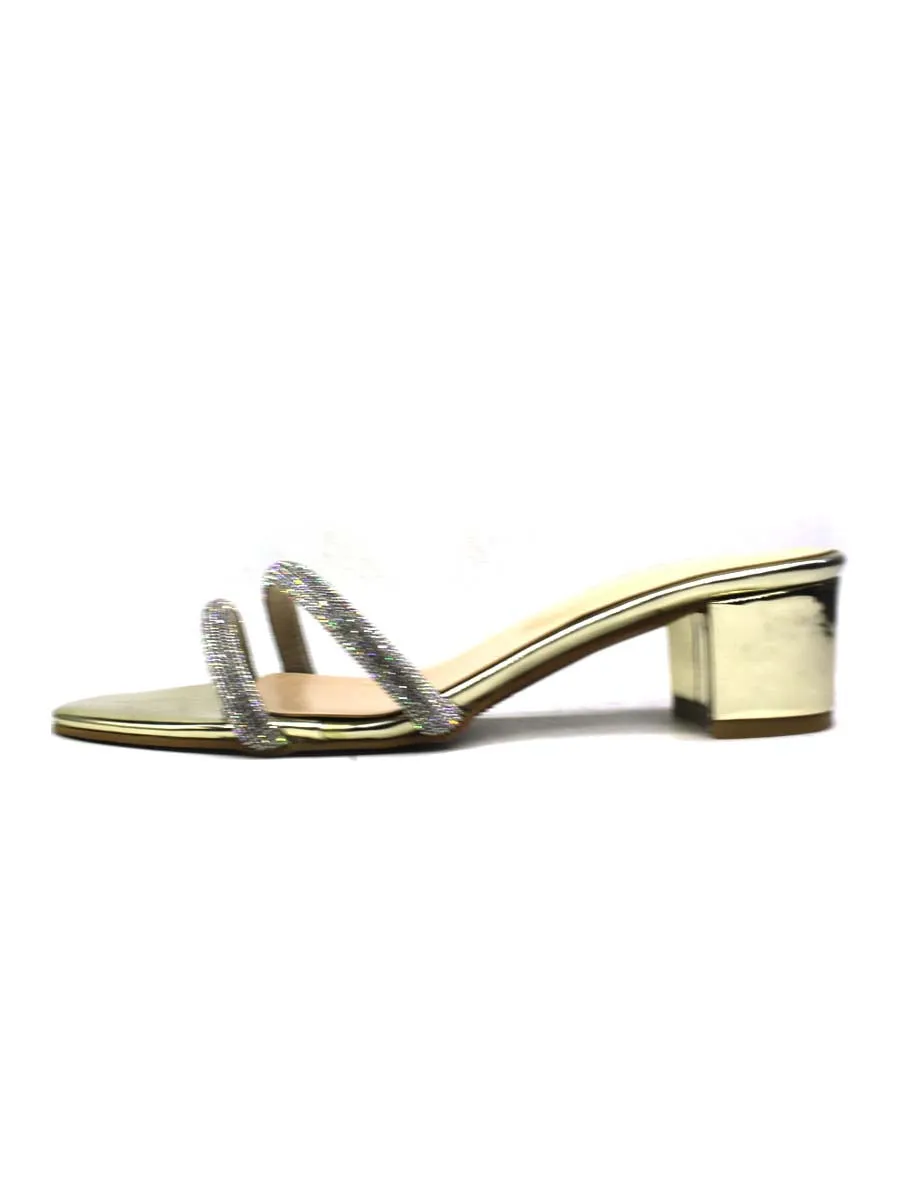 Golden Fancy Slipper Velvet Casual Shoes