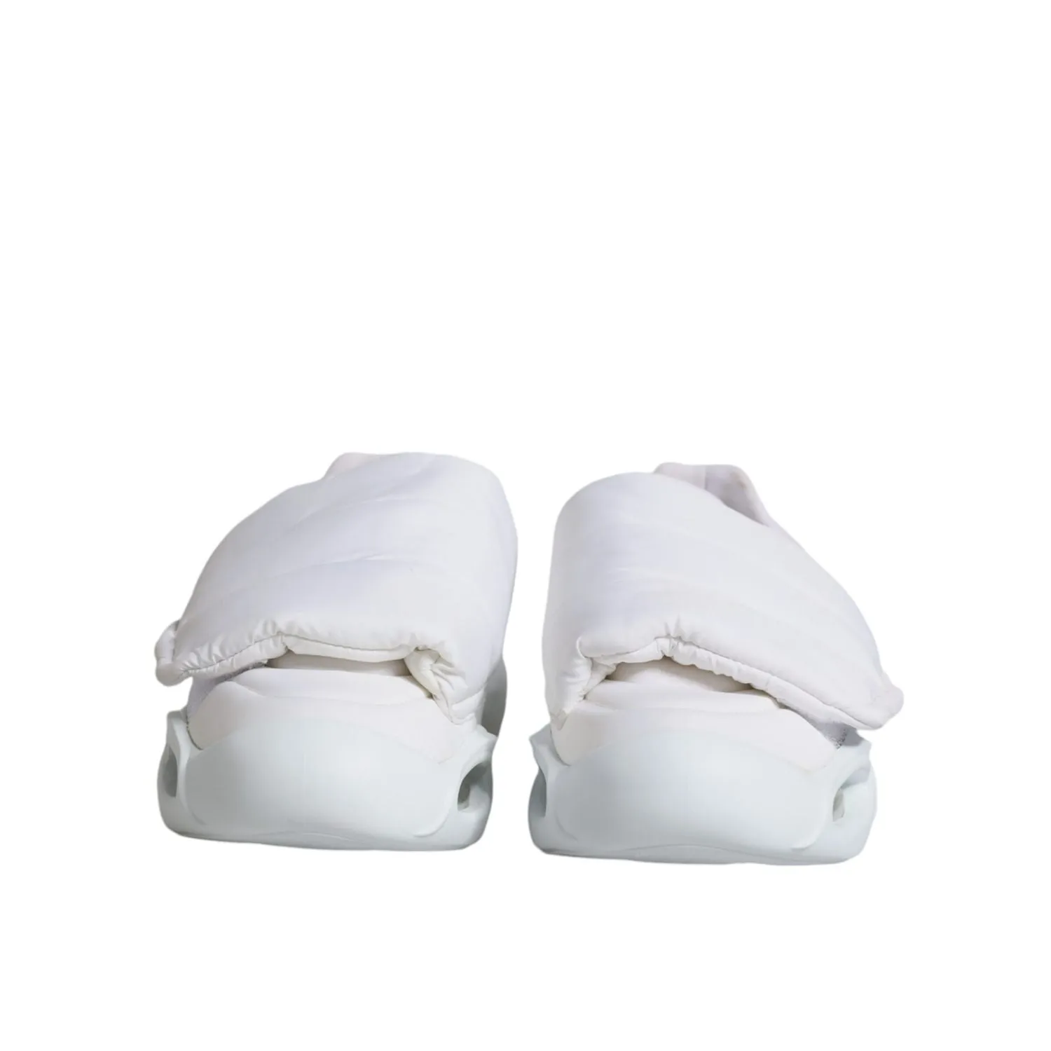 Dolce & Gabbana White Padded Fabric Low Top Sneakers Shoes 8. NULL