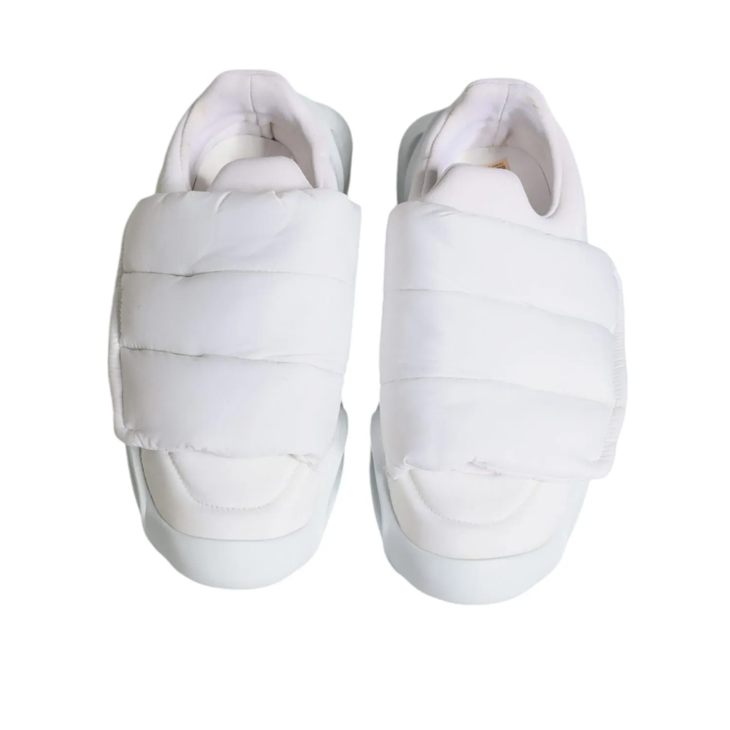 Dolce & Gabbana White Padded Fabric Low Top Sneakers Shoes Force Fields For Sneakers