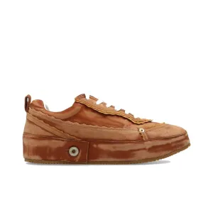 Loewe Brown Calfskin Platform Sneakers Lay Day Sneakers
