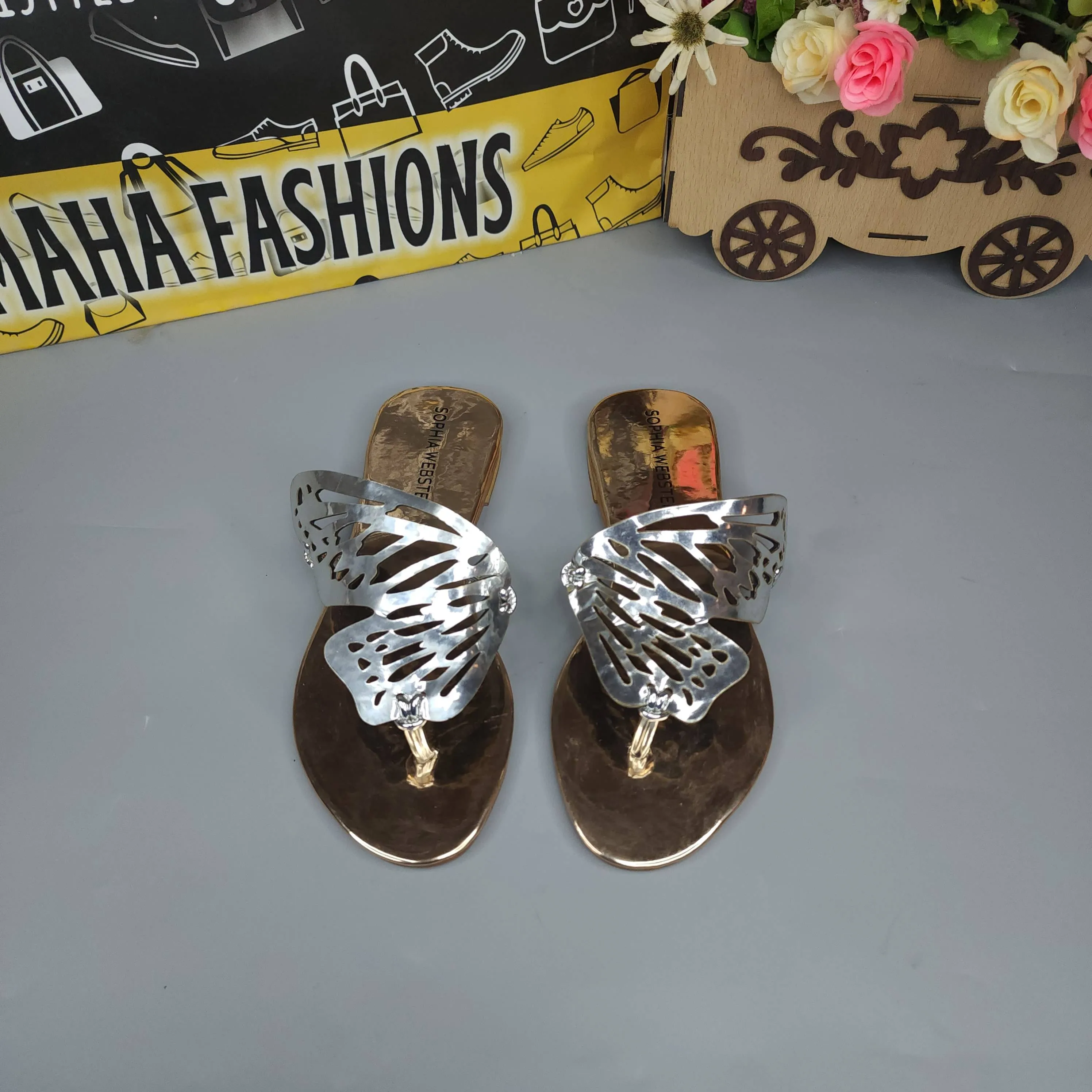 Slippers In Amazon Peach Butterfly Slippers