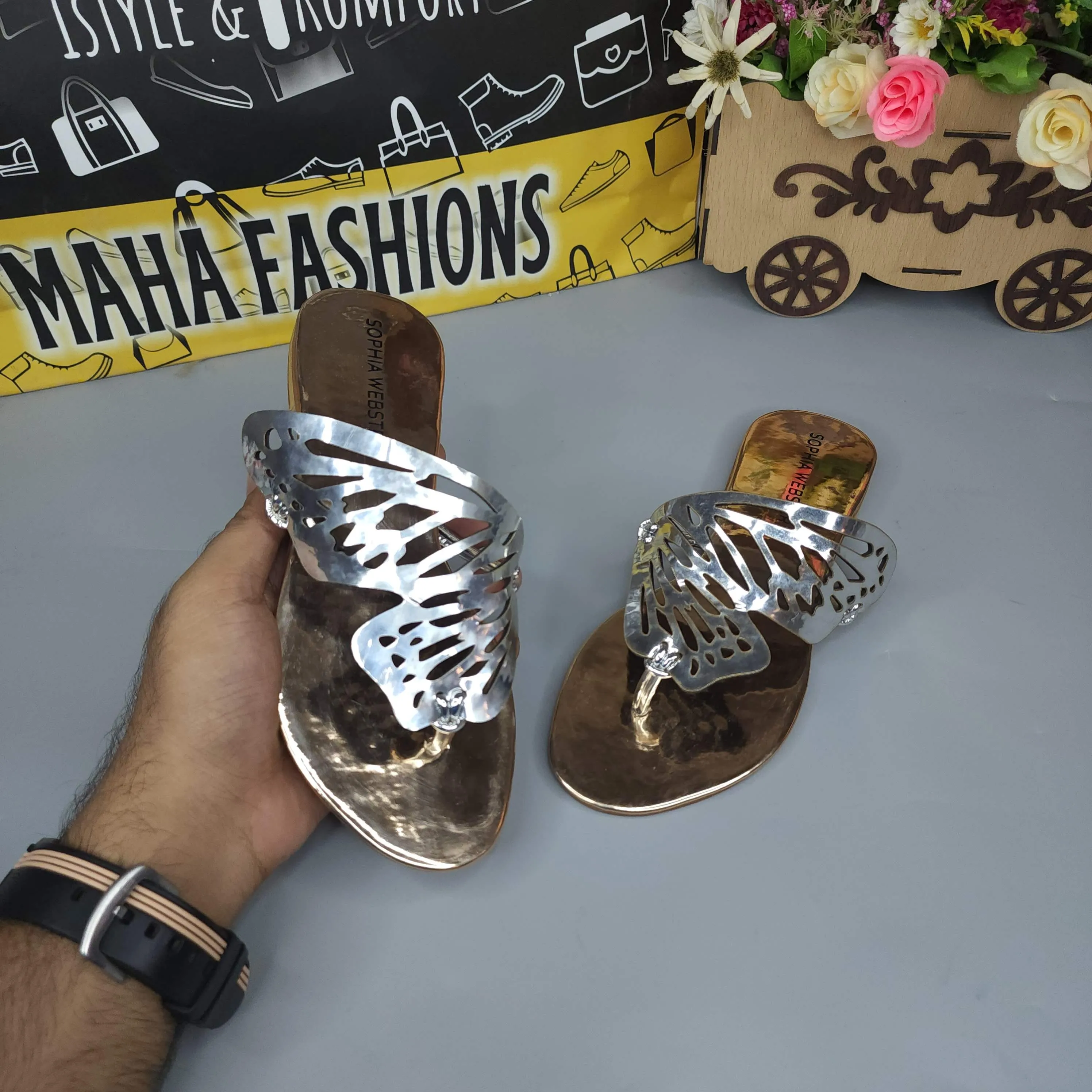 Brunches Slippers Peach Butterfly Slippers