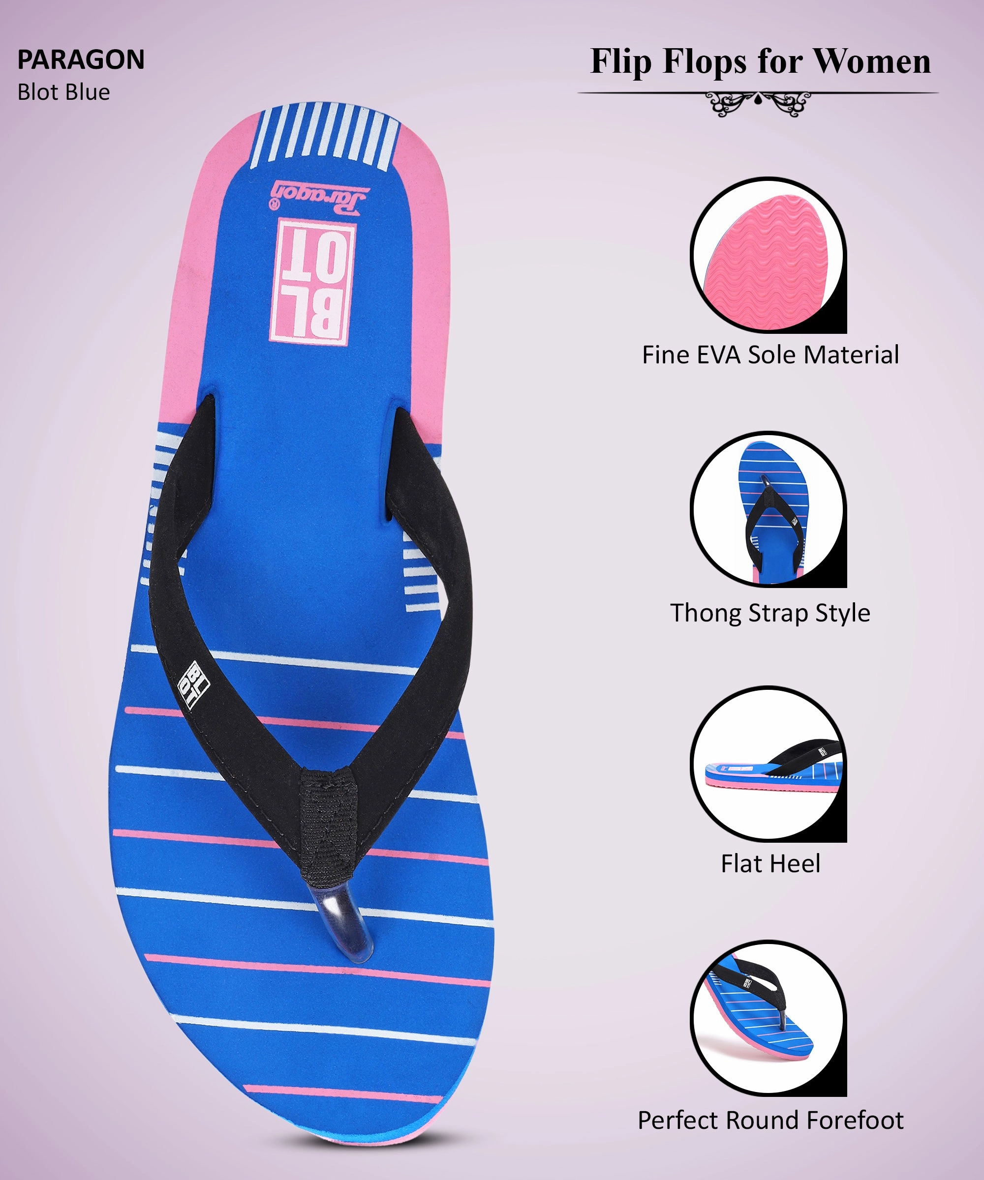 Make Your Own Flip Flops Kit Paragon Blot K3308L Women Slippers | Lightweight Flipflops for Indoor & Outdoor | Casual & Comfortable | For Everyday Use