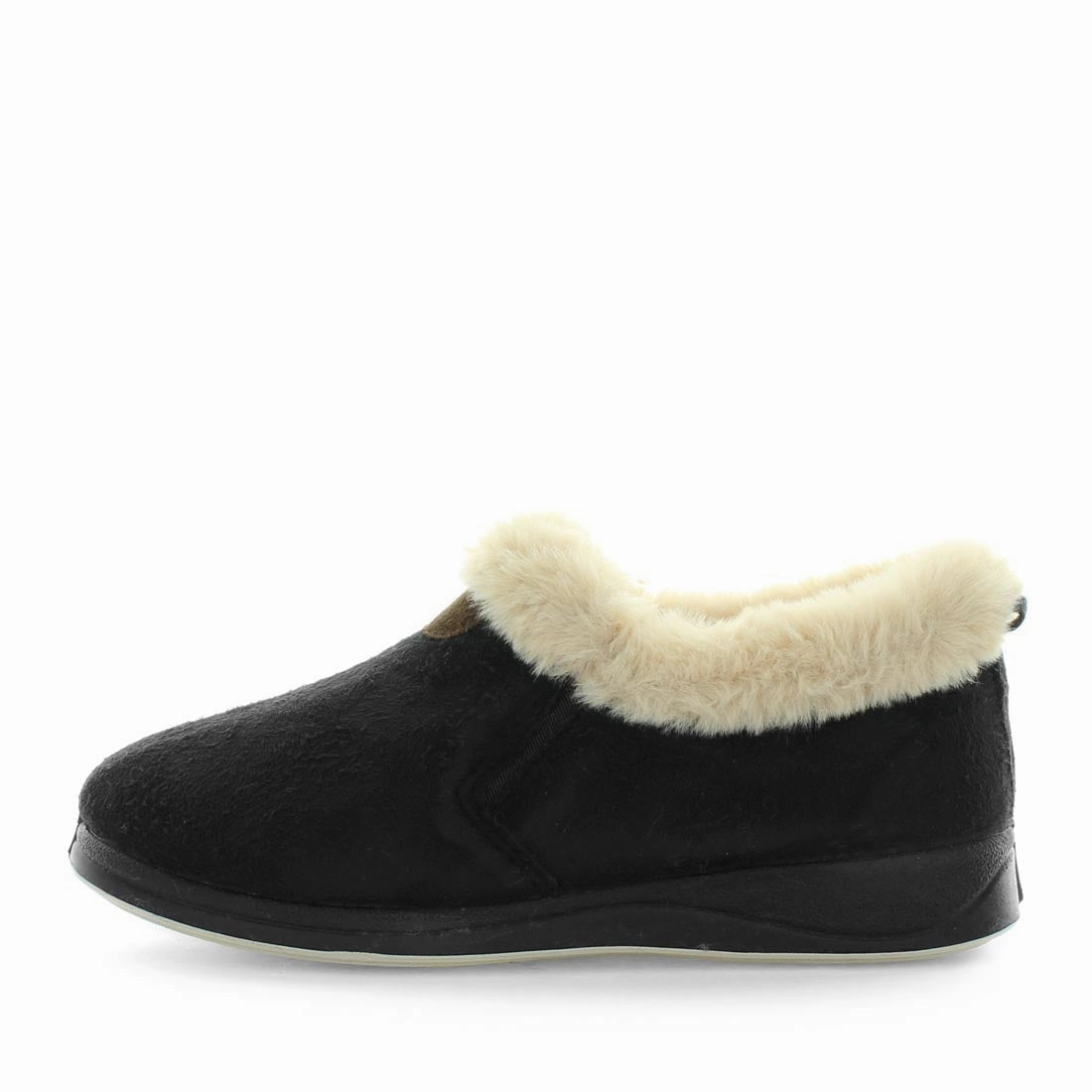 Panda Elivia Women's Bootie Slippers - Black Sheepskin Slippers Uk