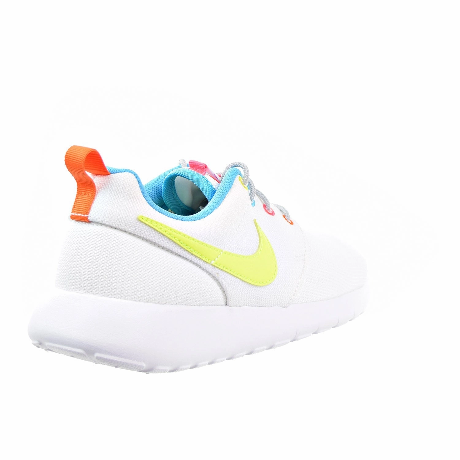 Gel Running Shoes Nike Roshe Run Big Kid (GS) Shoes White/Racer Pink/Fire Pink/Volt