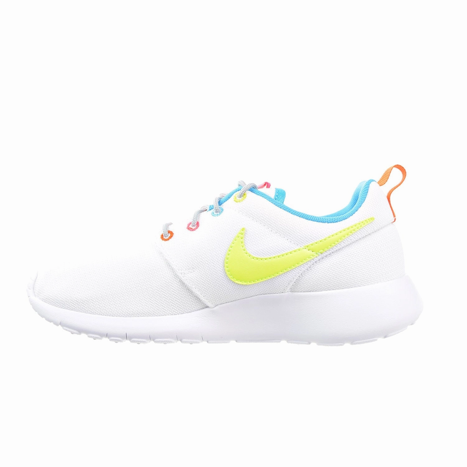 Nike Roshe Run Big Kid (GS) Shoes White/Racer Pink/Fire Pink/Volt Novablast 4 Running Shoe