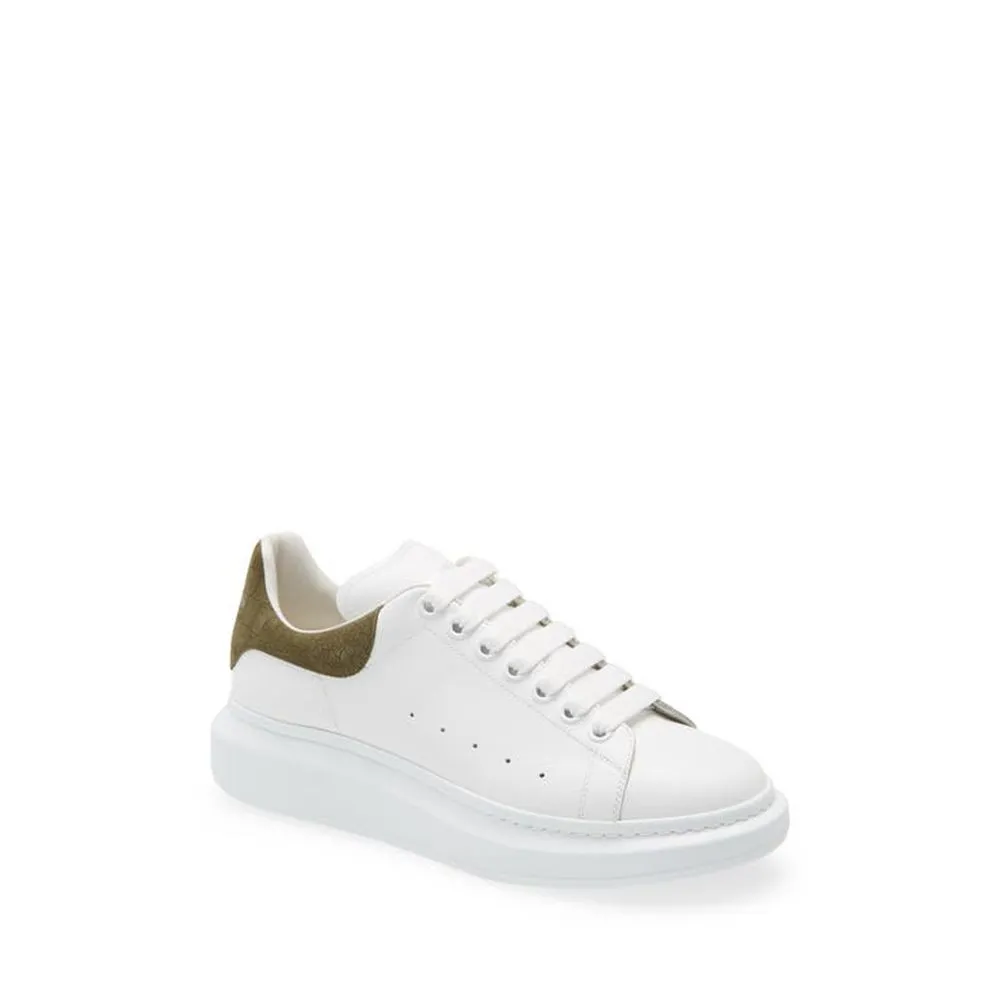 Sneakers Italian Alexander McQueen White Calfskin Low Top Sneakers