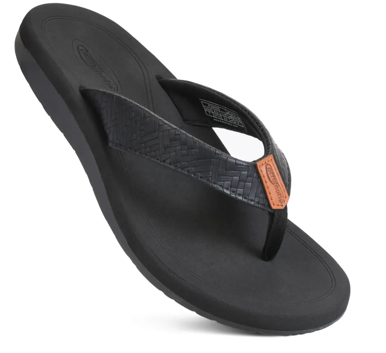 Sweat Proof Flip Flops FM405 - Solace Arch Support Orthotic Lightweight Cushioning Flip Flops for Women