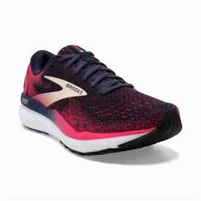 Women Ghost 16 120407 Wide Running Shoes In 422 Navy/raspberry 41 Road Running Shoes