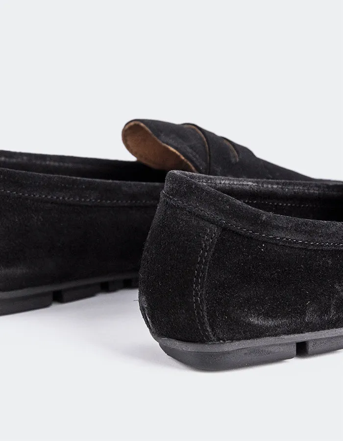 Skate Loafers Ezzie Black Suede