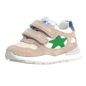 Naturino Boy's Daudi Vl Sneakers - Beige / Milk Classic Leather Casual Shoes