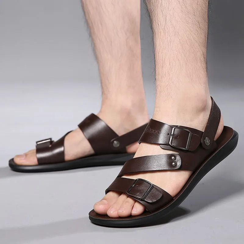 Fashion Comfortable Men's Leather Sandals B.o.c. Sandals