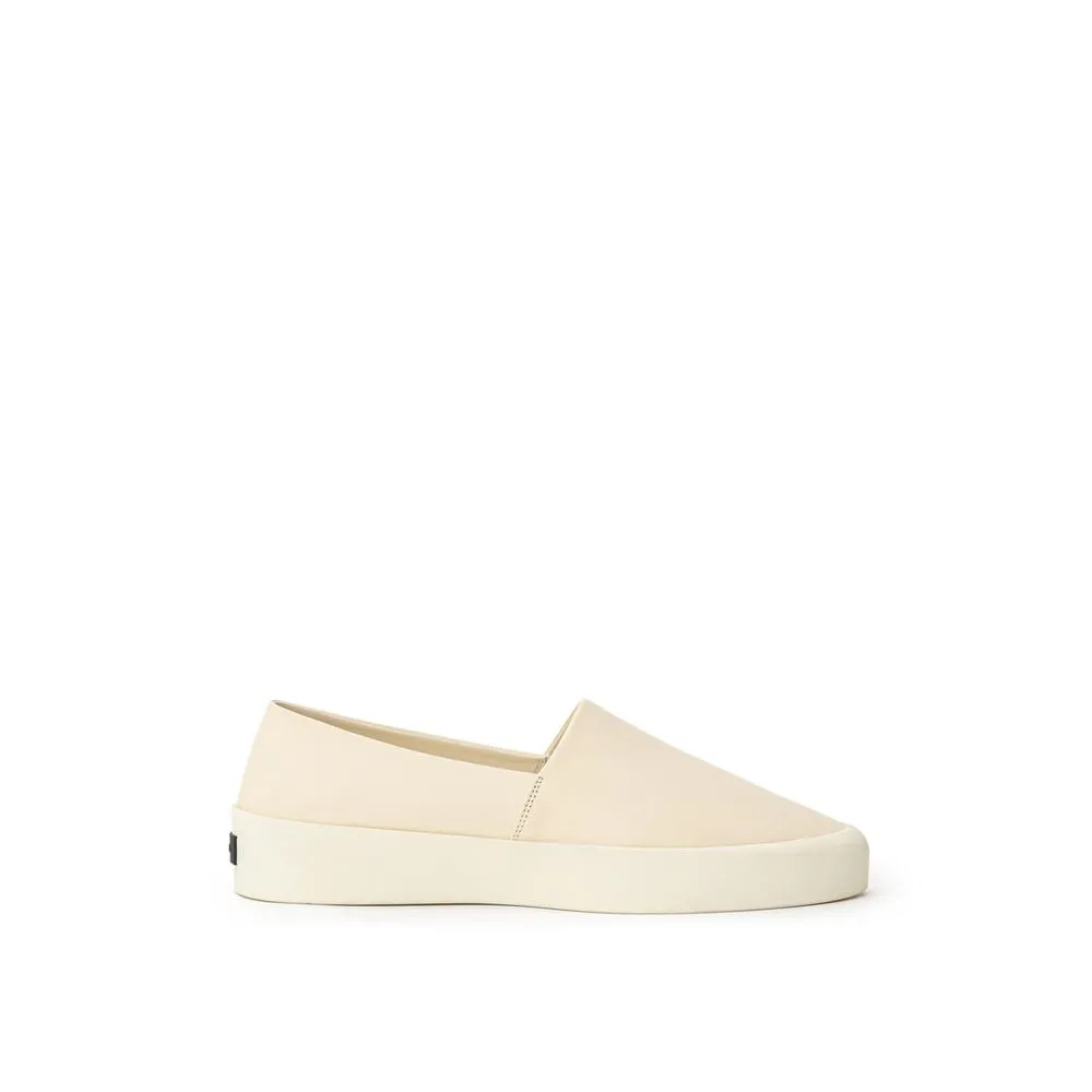 Fear Of God Beige Leather Slip-On Loafer Shearling Lined Loafers
