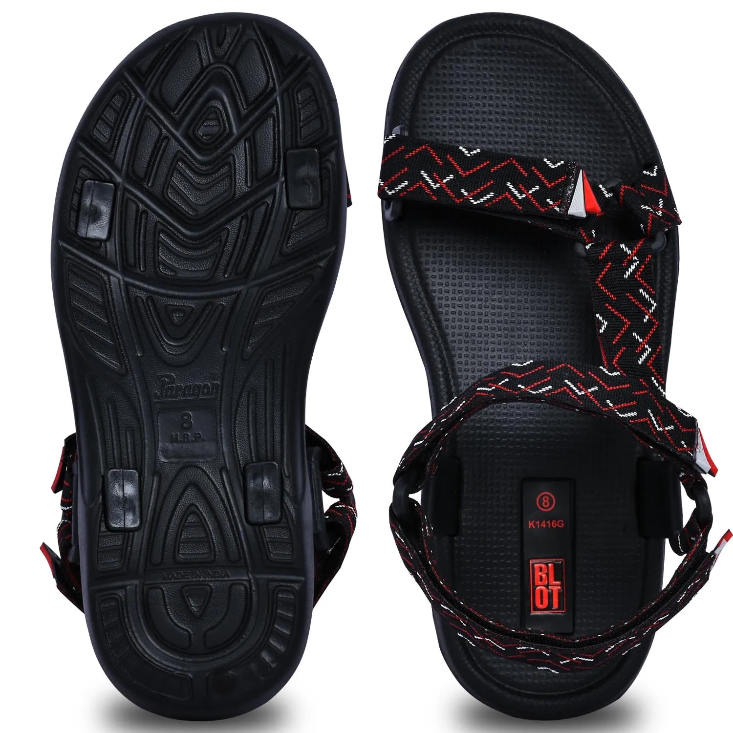 Track Sandals Paragon Blot EVK1416G Men Stylish Sandals | Comfortable Sandals for Daily Outdoor Use | Casual Formal Sandals with Cushioned Soles