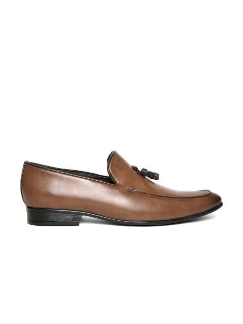 San Frissco Men Brown Formal Shoes Flat Slip Resistant Shoes