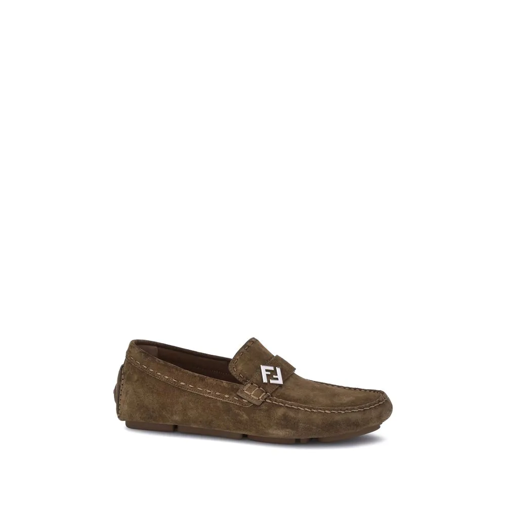 Loafers Anime Fendi Brown Rubber Slip-On Loafers