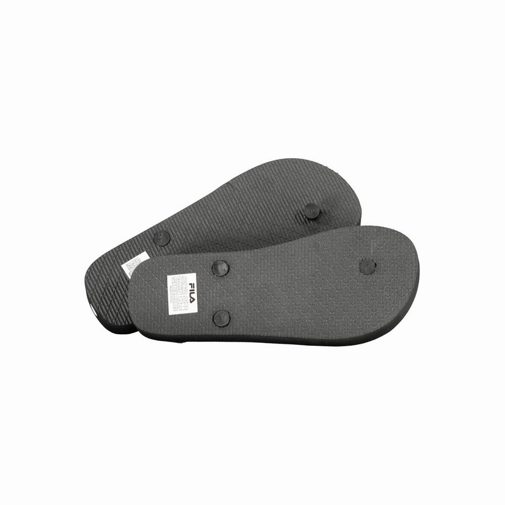 Fila Black Polyethylene Sandal Italian Flip Flops