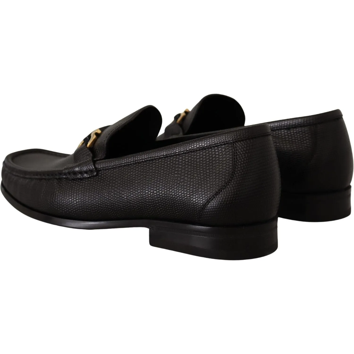 Loafers Wide Width Salvatore Ferragamo Elegant Black Calf Leather Loafers