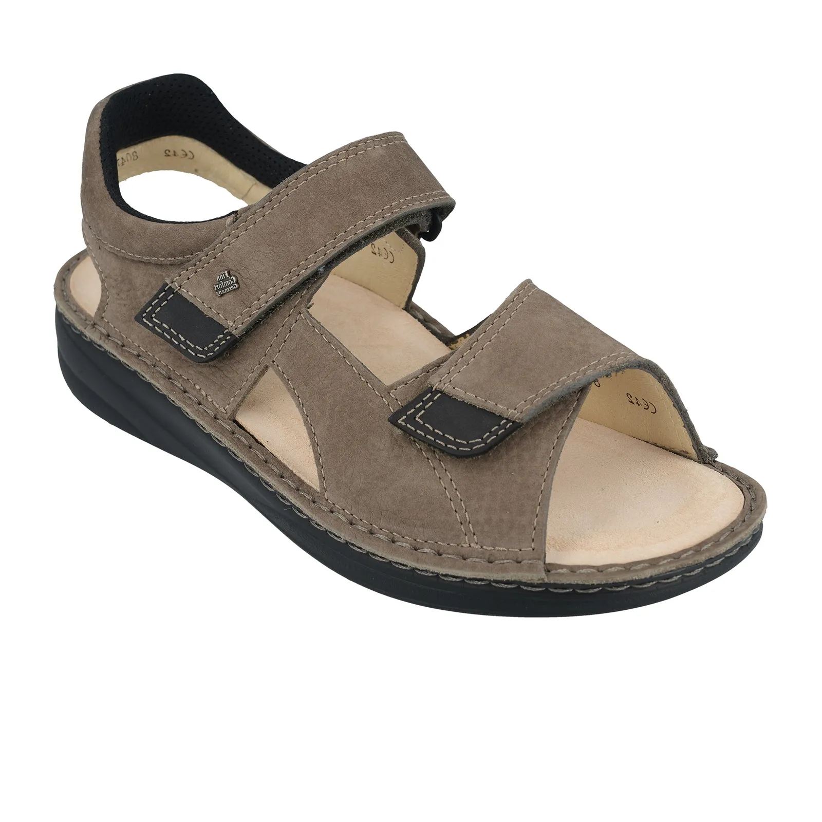 Sandals With A Toe Loop Finn Comfort Skiathos Backstrap Sandal (Men) - Oxide/Black Tango/Buggy