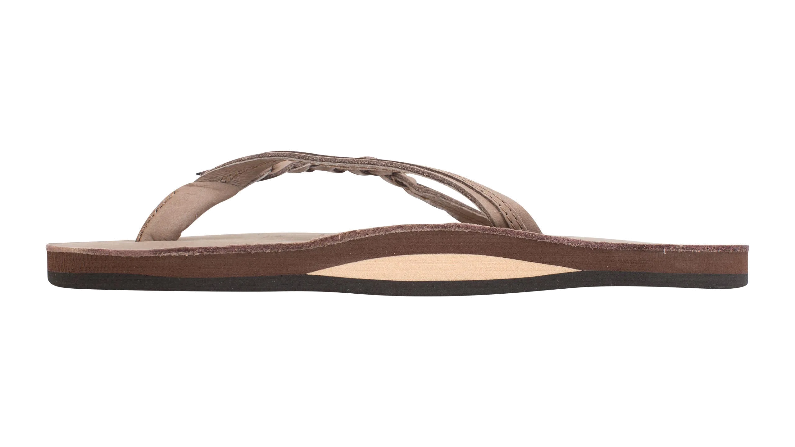 Arch Support For Flip Flops Flirty Braidy Dark Brown