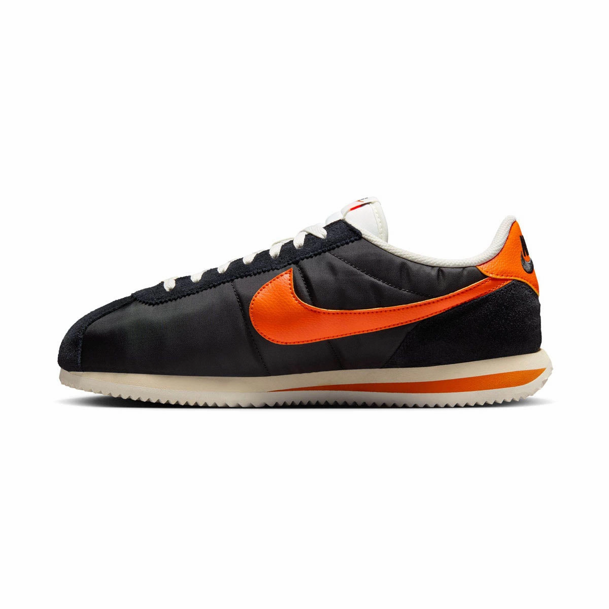 Nike Cortez Textile 'Black Sail Safety Orange' Men's Shoes Asics Stability Walking Shoes