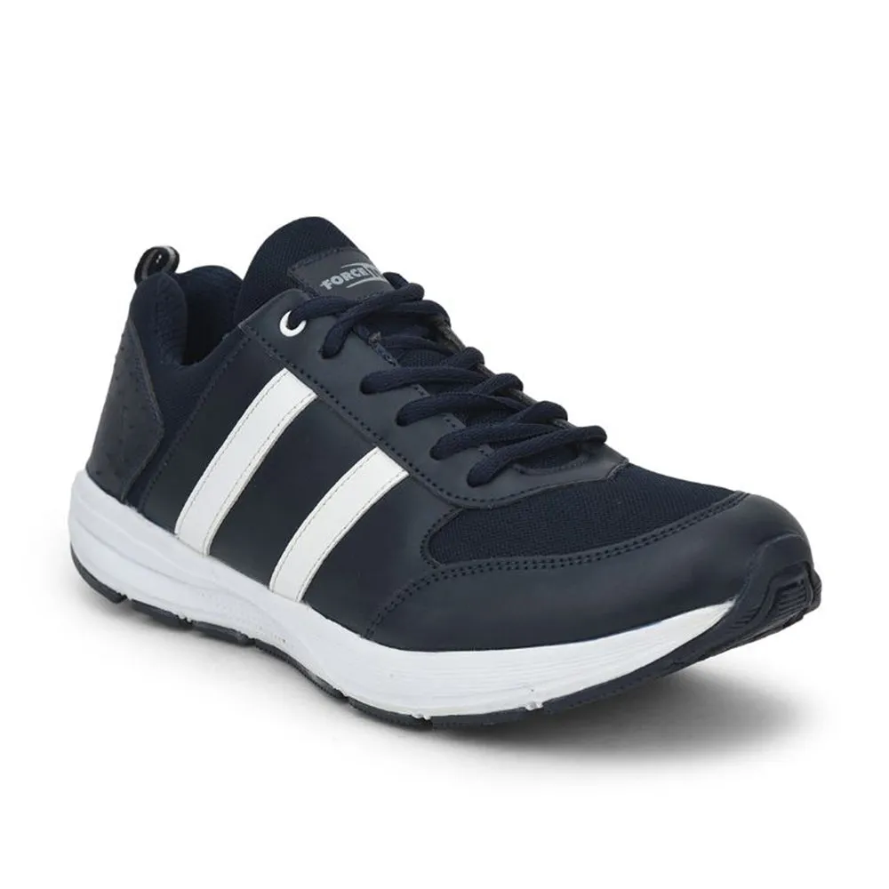 Best Arch Support Running Shoes Force 10 Sports Lacing Shoes For Men (N.Blue) LB46-SNE By Liberty